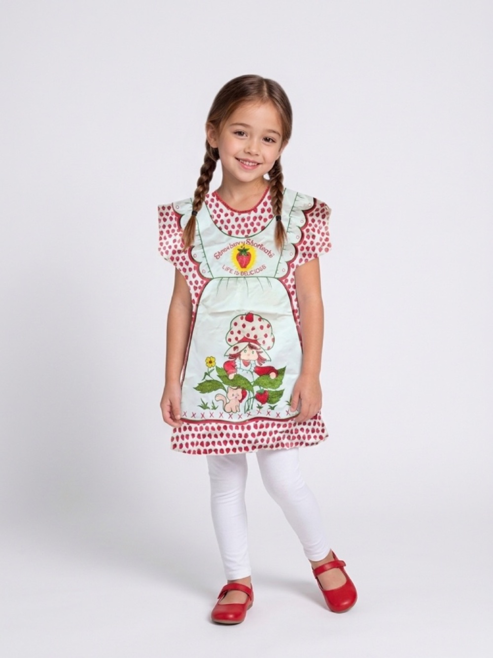 Vintage 1980 Strawberry Shortcake Retro Child Halloween Costume
